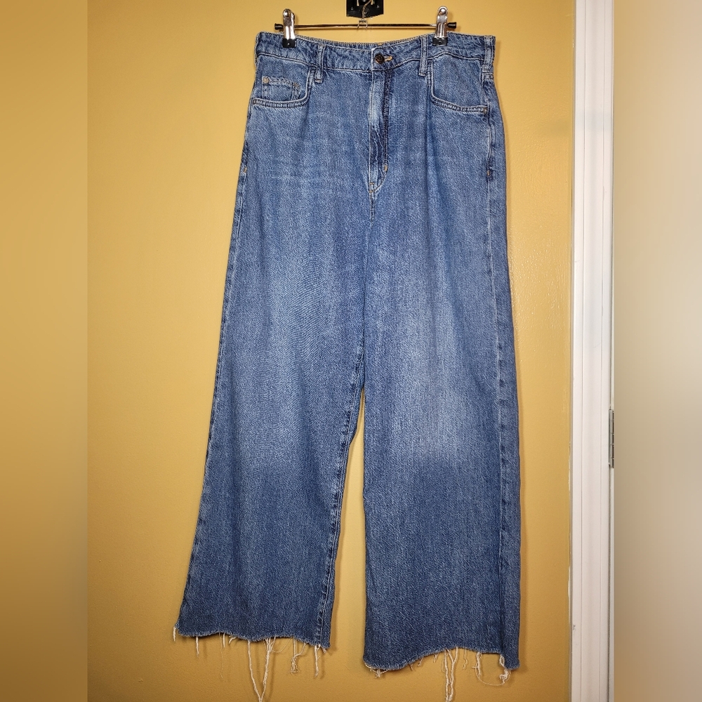 Pilcro Boho Baggy Wide Leg Barrel Leg Jeans sz 30 OB1310614